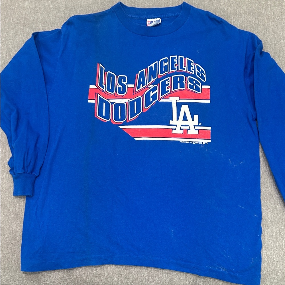 Vintage Los Angeles Dodgers Men’s Blue Long Sleeve Shirt